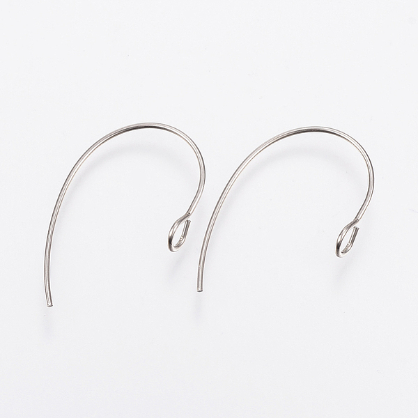 PandaHall 304 Stainless Steel Earring Hooks, Ear Wire, with Vertical Loop, Stainless Steel Color, 25x14x4mm, Hole: 3mm, Pin: 0.7mm 304...
PandaHall 304 Stainless Steel Earring Hooks, Ear Wire, with Vertical Loop, Stainless Steel Color, 25x14x4mm, Hole: 3mm, Pin: 0.7mm 304...