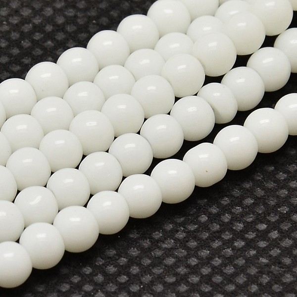 PandaHall Opaque Solid Color Glass Round Beads Strands, Grade AA, White, 8mm, Hole: 1mm, about 40pcs/strand, 12 inch Glass Round White
PandaHall Opaque Solid Color Glass Round Beads Strands, Grade AA, White, 8mm, Hole: 1mm, about 40pcs/strand, 12 inch Glass Round White