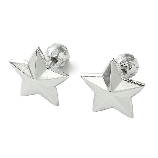PandaHall 304 Stainless Steel Ear Studs, Star, Stainless Steel Color, 12.5x13mm 304 Stainless Steel Star
PandaHall 304 Stainless Steel Ear Studs, Star, Stainless Steel Color, 12.5x13mm 304 Stainless Steel Star