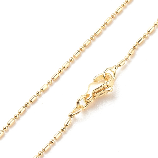 PandaHall Brass Ball and Column Link Chains Necklace for Women, Cadmium Free & Lead Free, Real 18K Gold Plated, 17.68 inch(44.9cm), Link...
PandaHall Brass Ball and Column Link Chains Necklace for Women, Cadmium Free & Lead Free, Real 18K Gold Plated, 17.68 inch(44.9cm), Link...