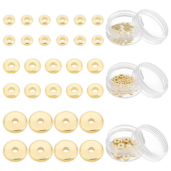 PandaHall BENECREAT 90Pcs 3 Styles Brass Beads, Long-Lasting Plated, Flat Round/Disc, Heishi Beads, Real 18K Gold Plated, 4~7.5x1.5mm, Hole...
PandaHall BENECREAT 90Pcs 3 Styles Brass Beads, Long-Lasting Plated, Flat Round/Disc, Heishi Beads, Real 18K Gold Plated, 4~7.5x1.5mm, Hole...
