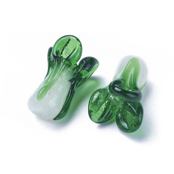 PandaHall Handmade Lampwork Beads, Chinese Cabbage, Green, 19~21x12~14mm, Hole: 1.6mm Lampwork Vegetables Green
PandaHall Handmade Lampwork Beads, Chinese Cabbage, Green, 19~21x12~14mm, Hole: 1.6mm Lampwork Vegetables Green