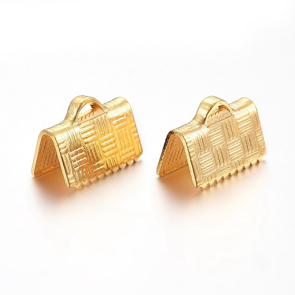 PandaHall 201 Stainless Steel Ribbon Crimp Ends, Rectangle, Golden, 7x10mm, Hole: 3x1mm 201 Stainless Steel
PandaHall 201 Stainless Steel Ribbon Crimp Ends, Rectangle, Golden, 7x10mm, Hole: 3x1mm 201 Stainless Steel