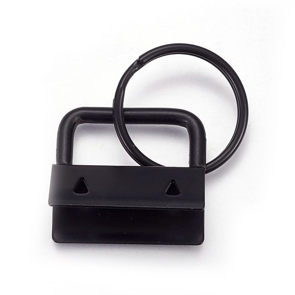 PandaHall Electrophoresis Iron Split Key Rings, Keychain Clasp Findings, with Ribbon Ends, Black, End: 23~24x26~27x13~14mm, Ring: 24x2.5mm...
PandaHall Electrophoresis Iron Split Key Rings, Keychain Clasp Findings, with Ribbon Ends, Black, End: 23~24x26~27x13~14mm, Ring: 24x2.5mm...