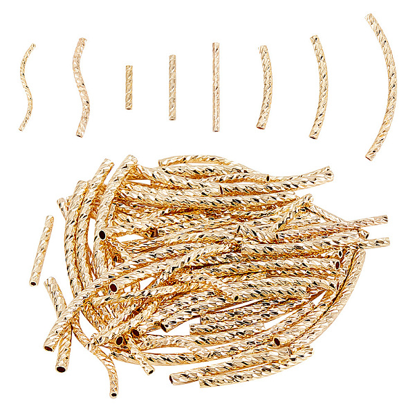 PandaHall BENECREAT 8Pcs 8 Style Rack Plating Brass Straight & Curved Tube Beads, Long-Lasting Plated, Golden, 10~34.5x1.5~2mm, Hole...
PandaHall BENECREAT 8Pcs 8 Style Rack Plating Brass Straight & Curved Tube Beads, Long-Lasting Plated, Golden, 10~34.5x1.5~2mm, Hole...