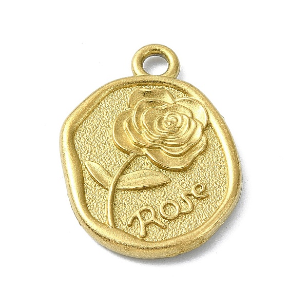 PandaHall Ion Plating(IP) 304 Stainless Steel Pendants, Flat Round with Rose Charm, Real 18K Gold Plated, 18.5x14x2mm, Hole: 2mm 304...
PandaHall Ion Plating(IP) 304 Stainless Steel Pendants, Flat Round with Rose Charm, Real 18K Gold Plated, 18.5x14x2mm, Hole: 2mm 304...