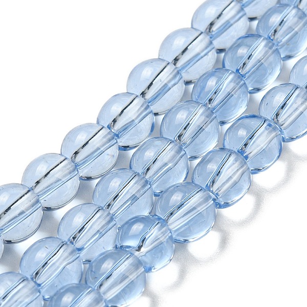PandaHall Glass Round Bead Strands, Sky Blue, 6mm, Hole: 1mm, about 50pcs/strand, 11 inch Glass Round
PandaHall Glass Round Bead Strands, Sky Blue, 6mm, Hole: 1mm, about 50pcs/strand, 11 inch Glass Round