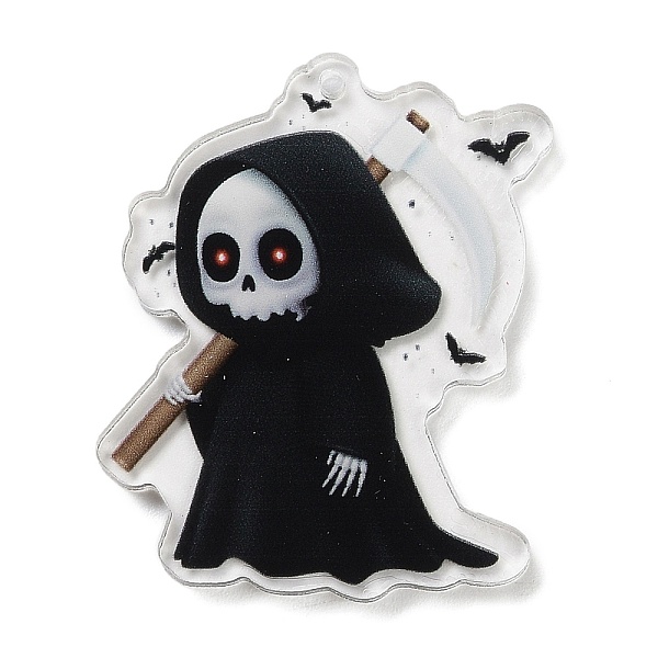PandaHall Halloween Theme Double Sided Printed Acrylic Big Pendants, Skeleton, 50x39.5x3mm, Hole: 2mm Acrylic Skeleton Black
PandaHall Halloween Theme Double Sided Printed Acrylic Big Pendants, Skeleton, 50x39.5x3mm, Hole: 2mm Acrylic Skeleton Black
