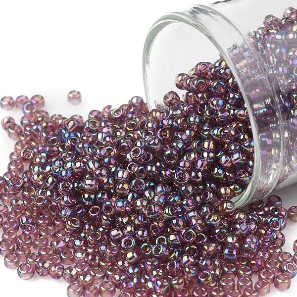 PandaHall TOHO Round Seed Beads, Japanese Seed Beads, (166B) Transparent AB Medium Amethyst, 11/0, 2.2mm, Hole: 0.8mm, about 1110pcs/bottle..., Purple
PandaHall TOHO Round Seed Beads, Japanese Seed Beads, (166B) Transparent AB Medium Amethyst, 11/0, 2.2mm, Hole: 0.8mm, about 1110pcs/bottle..., Purple