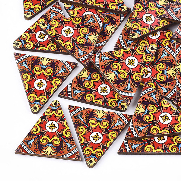 PandaHall Printed Basswood Pendants, Back Random Color, Triangle, Colorful, 32x34x3mm, Hole: 1.5mm Wood Triangle
PandaHall Printed Basswood Pendants, Back Random Color, Triangle, Colorful, 32x34x3mm, Hole: 1.5mm Wood Triangle