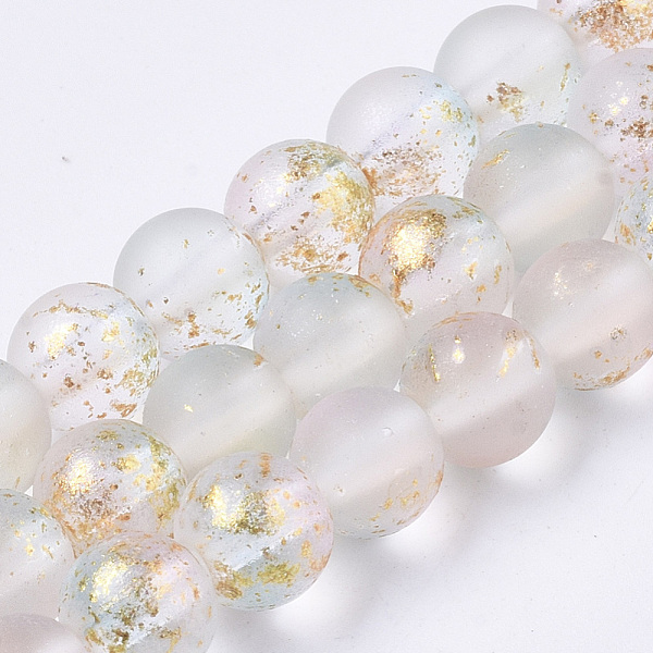 PandaHall Frosted Spray Painted Glass Beads Strands, with Golden Foil, Round, Alice Blue, 6~7mm, Hole: 1.2~1.5mm, about 65~67pcs/Strand..., Pink
PandaHall Frosted Spray Painted Glass Beads Strands, with Golden Foil, Round, Alice Blue, 6~7mm, Hole: 1.2~1.5mm, about 65~67pcs/Strand..., Pink