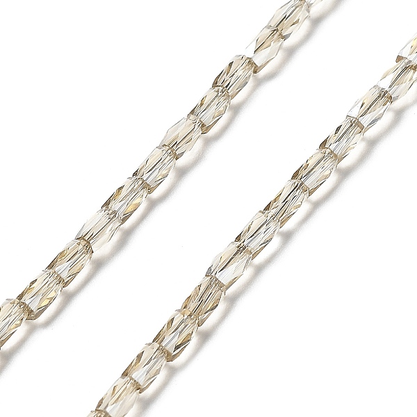 PandaHall Electroplate Transparent Glass Beads Strands, Pear Luster Plated, Faceted, Column, Gainsboro, 5x3mm, Hole: 0.5mm, about..., Gray
PandaHall Electroplate Transparent Glass Beads Strands, Pear Luster Plated, Faceted, Column, Gainsboro, 5x3mm, Hole: 0.5mm, about..., Gray