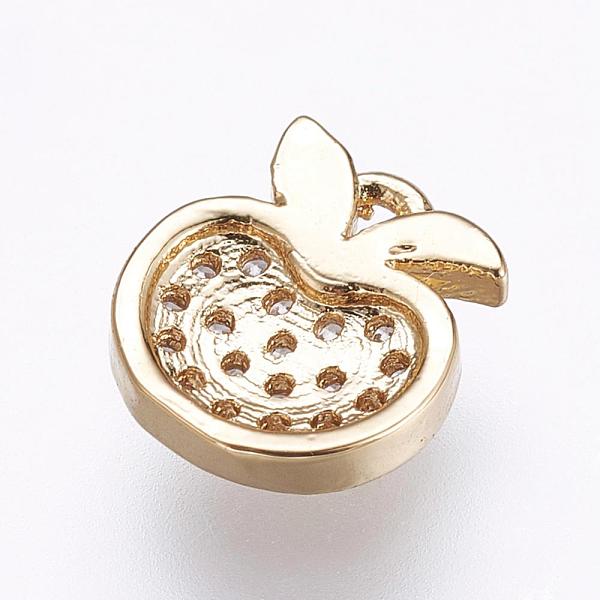 PandaHall Brass Micro Pave Cubic Zirconia Charms, Apple, Golden, 9x8x2mm, Hole: 1mm Brass+Cubic Zirconia Fruit Clear
PandaHall Brass Micro Pave Cubic Zirconia Charms, Apple, Golden, 9x8x2mm, Hole: 1mm Brass+Cubic Zirconia Fruit Clear