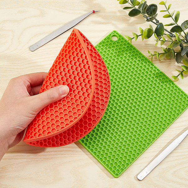 PandaHall Gorgecraft 2Pcs Silicone Hot Pads, with 2Pcs Iron Beading Tweezers, Mixed Color, 132~235x9.6~235x2~6mm Silicone Multicolor
PandaHall Gorgecraft 2Pcs Silicone Hot Pads, with 2Pcs Iron Beading Tweezers, Mixed Color, 132~235x9.6~235x2~6mm Silicone Multicolor