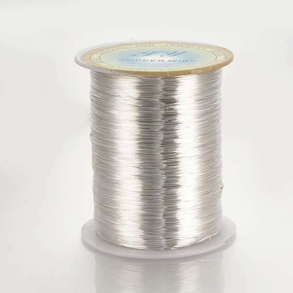 PandaHall Round Copper Wire for Jewelry Making, Silver, 28 Gauge, 0.3mm, about 3608.92 Feet(1100m)/roll Copper Round Silver
PandaHall Round Copper Wire for Jewelry Making, Silver, 28 Gauge, 0.3mm, about 3608.92 Feet(1100m)/roll Copper Round Silver