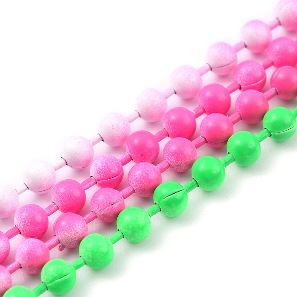 PandaHall Handmade Brass Ball Chains, Soldered, with Spool, Colorful, 2.5mm, 32.8 Feet(10m)/roll Brass
PandaHall Handmade Brass Ball Chains, Soldered, with Spool, Colorful, 2.5mm, 32.8 Feet(10m)/roll Brass