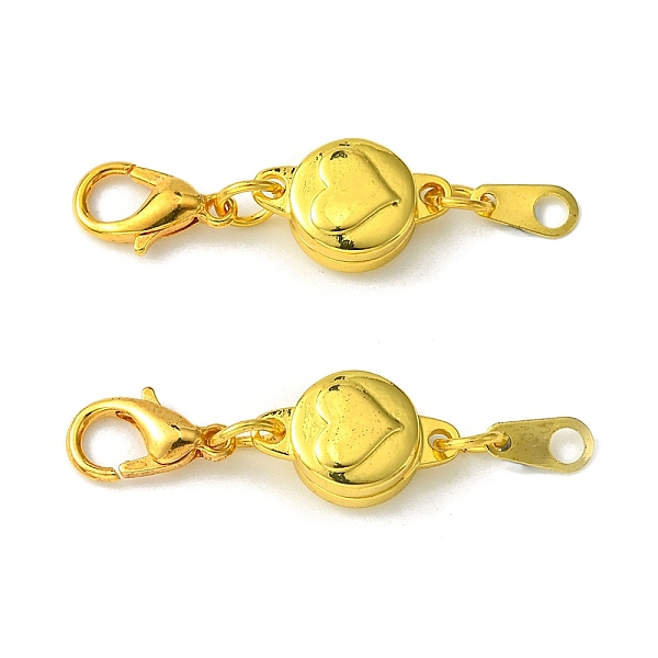 PandaHall Zinc Alloy Magnetic Clasps, with Lobster Clasps, Extender for Jewelry Making, Flat Round with Heart, Golden, 34x9x5mm, Hole: 2mm...
PandaHall Zinc Alloy Magnetic Clasps, with Lobster Clasps, Extender for Jewelry Making, Flat Round with Heart, Golden, 34x9x5mm, Hole: 2mm...