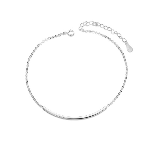 PandaHall SHEGRACE Simple Fashion Rhodium Plated 925 Sterling Silver Anklet, with Tube Bead, Platinum, 200mm Sterling Silver
PandaHall SHEGRACE Simple Fashion Rhodium Plated 925 Sterling Silver Anklet, with Tube Bead, Platinum, 200mm Sterling Silver