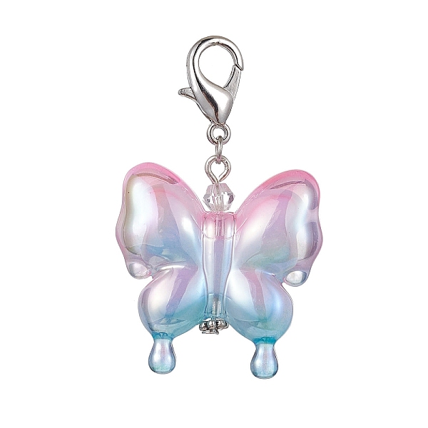 PandaHall Acrylic Butterfly Pendant Decorations, with Zinc Alloy Lobster Claw Clasps, Pearl Pink, 58mm Acrylic Butterfly
PandaHall Acrylic Butterfly Pendant Decorations, with Zinc Alloy Lobster Claw Clasps, Pearl Pink, 58mm Acrylic Butterfly