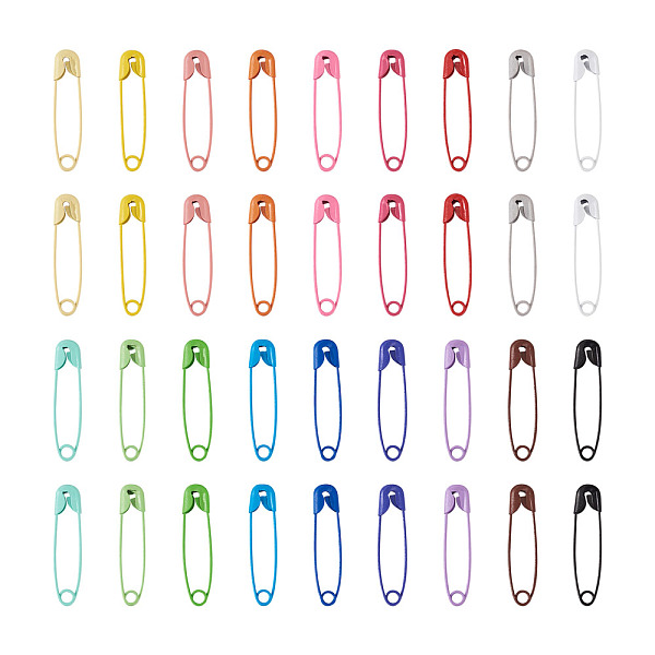 PandaHall Craftdady Iron Safety Pins, Mixed Color, 30x7x2mm, Pin: 0.7mm, 18 colors, 10pcs/color, 180pcs/set Iron Multicolor
PandaHall Craftdady Iron Safety Pins, Mixed Color, 30x7x2mm, Pin: 0.7mm, 18 colors, 10pcs/color, 180pcs/set Iron Multicolor
