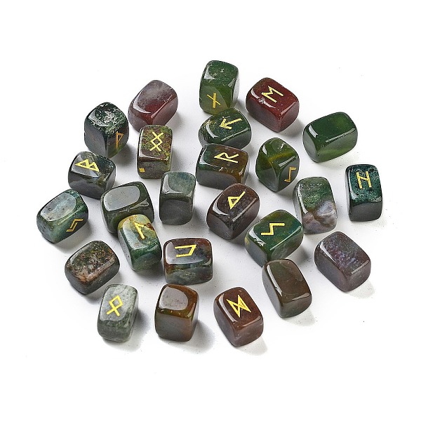 PandaHall Rectangle Natural Indian Agate Rune Stones, Healing Stones for Chakras Balancing, Crystal Therapy, Meditation, Reiki, Divination...
PandaHall Rectangle Natural Indian Agate Rune Stones, Healing Stones for Chakras Balancing, Crystal Therapy, Meditation, Reiki, Divination...