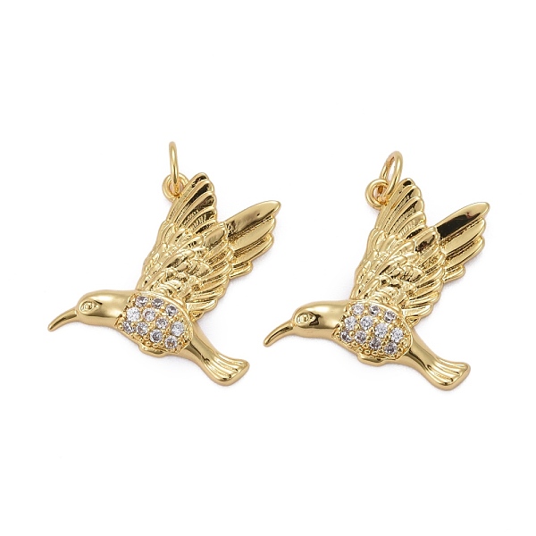 PandaHall Brass Micro Pave Clear Cubic Zirconia Pendants, Long-Lasting Plated, with Jump Rings, Bird, Real 18K Gold Plated, 18.5x17x3mm...
PandaHall Brass Micro Pave Clear Cubic Zirconia Pendants, Long-Lasting Plated, with Jump Rings, Bird, Real 18K Gold Plated, 18.5x17x3mm...