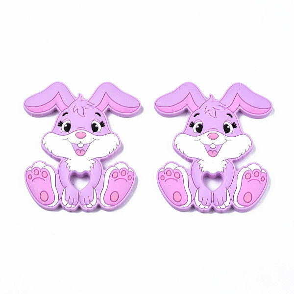 PandaHall Food Grade Eco-Friendly Silicone Beads, Baby Chew Teething, Rabbit, Orchid, 90x72x9mm, Hole: 10.5x13mm Silicone Rabbit Purple
PandaHall Food Grade Eco-Friendly Silicone Beads, Baby Chew Teething, Rabbit, Orchid, 90x72x9mm, Hole: 10.5x13mm Silicone Rabbit Purple