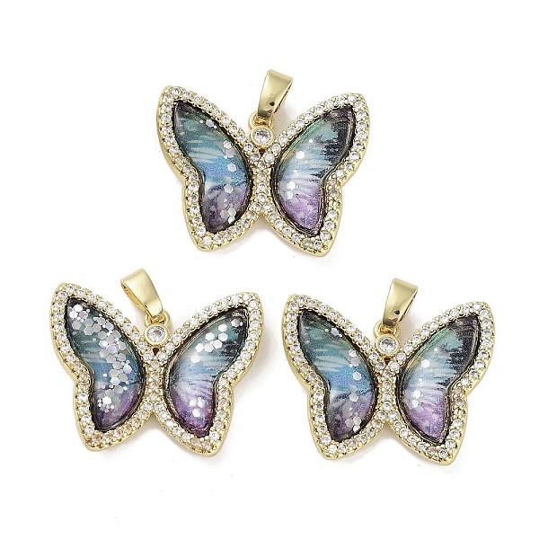 PandaHall Real 18K Gold Plated Rack Plating Brass Micro Pave Cubic Zirconia Pendants, with Resin, Long-Lasting Plated, Cadmium Free & Lead...
PandaHall Real 18K Gold Plated Rack Plating Brass Micro Pave Cubic Zirconia Pendants, with Resin, Long-Lasting Plated, Cadmium Free & Lead...