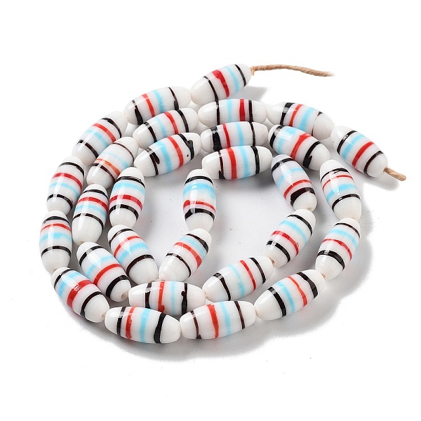 PandaHall Handmade Nepalese Lampwork Beads, Oval, Black, 22~22.5x9.5~10mm, Hole: 1.6mm, about 30pcs/strand, 25.87''(65.7cm) Lampwork Oval...
PandaHall Handmade Nepalese Lampwork Beads, Oval, Black, 22~22.5x9.5~10mm, Hole: 1.6mm, about 30pcs/strand, 25.87''(65.7cm) Lampwork Oval...