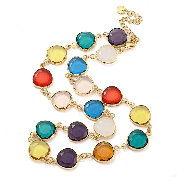 PandaHall Glass Necklace, Multi Color Brass Link Necklaces, Teardrop, 15.75 inch(400mm) Brass Teardrop
PandaHall Glass Necklace, Multi Color Brass Link Necklaces, Teardrop, 15.75 inch(400mm) Brass Teardrop