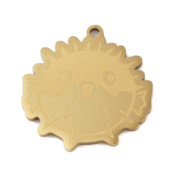 PandaHall 304 Stainless Steel Pendants, Puffer Charm, Golden, 25x23.5x1.5mm, Hole: 1mm 304 Stainless Steel Other Animal
PandaHall 304 Stainless Steel Pendants, Puffer Charm, Golden, 25x23.5x1.5mm, Hole: 1mm 304 Stainless Steel Other Animal