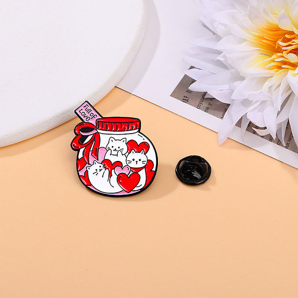 PandaHall Valentine's Day Love Heart Cat Alloy Enamel Pins, Cute Cartoon Brooch, Clothes Decorations Bag Accessories, Bottle, 30x30mm...
PandaHall Valentine's Day Love Heart Cat Alloy Enamel Pins, Cute Cartoon Brooch, Clothes Decorations Bag Accessories, Bottle, 30x30mm...