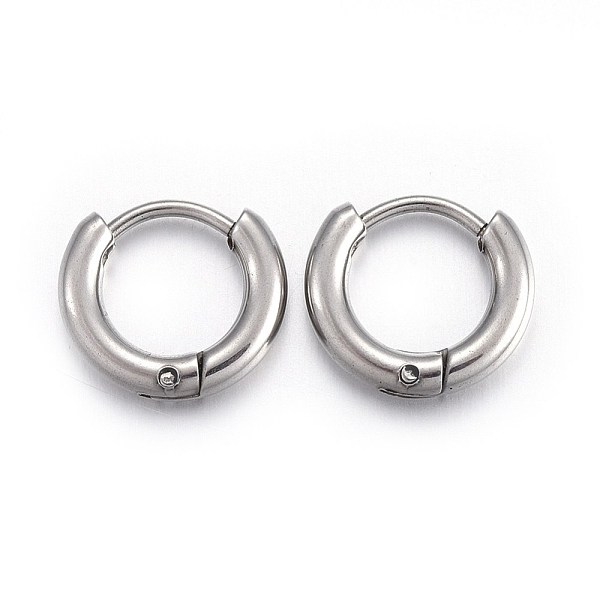 PandaHall 202 Stainless Steel Huggie Hoop Earrings, Hypoallergenic Earrings, with 316 Stainless Steel Pin, Stainless Steel Color, 10 Gauge...
PandaHall 202 Stainless Steel Huggie Hoop Earrings, Hypoallergenic Earrings, with 316 Stainless Steel Pin, Stainless Steel Color, 10 Gauge...