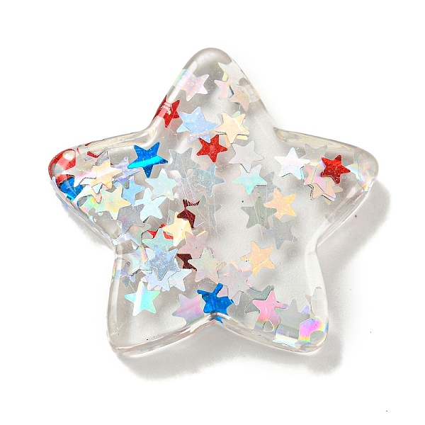 PandaHall Independence Day Resin Caboshons, Star, 29.5x28x5.5mm Resin Star Clear
PandaHall Independence Day Resin Caboshons, Star, 29.5x28x5.5mm Resin Star Clear