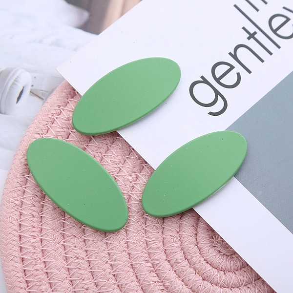 PandaHall Frosted Plastic Snap Hair Clips, with Metal Clip, for Women and Girls, Oval, Medium Sea Green, 56x26mm Plastic
PandaHall Frosted Plastic Snap Hair Clips, with Metal Clip, for Women and Girls, Oval, Medium Sea Green, 56x26mm Plastic