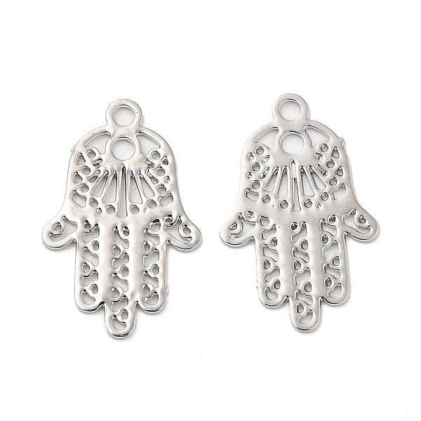 PandaHall Long-Lasting Plated Brass Filigree Charm, Hamsa Hand Charm, Platinum, 14x9x0.3mm, Hole: 1mm Brass Hamsa Hand
PandaHall Long-Lasting Plated Brass Filigree Charm, Hamsa Hand Charm, Platinum, 14x9x0.3mm, Hole: 1mm Brass Hamsa Hand