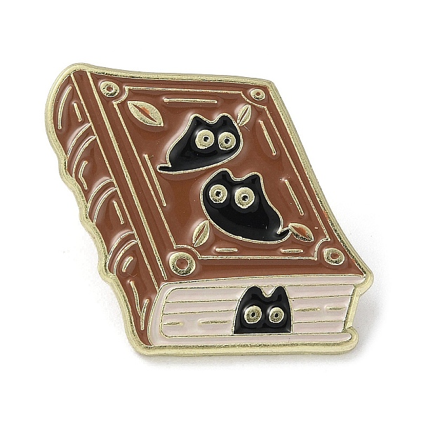PandaHall Black Cat Enamel Pins, Alloy Brooch for Backpack Clothes, Book, 24.5x27.5x1.5mm Alloy+Enamel Book Brown
PandaHall Black Cat Enamel Pins, Alloy Brooch for Backpack Clothes, Book, 24.5x27.5x1.5mm Alloy+Enamel Book Brown