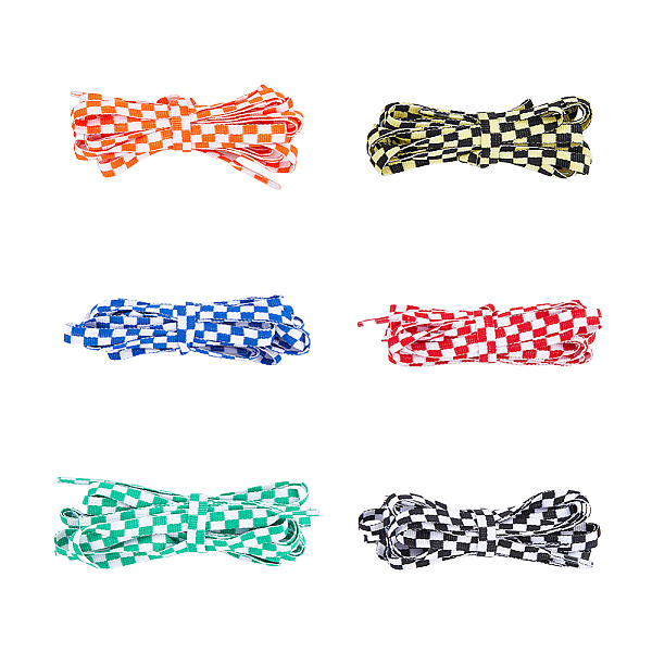 PandaHall SUPERFINDINGS 6 Pairs 6 Colors Tartan Pattern Polyester Cord Shoelace, Two Tone, for Shoe Accessories, Flat, Mixed Color..., Multicolor
PandaHall SUPERFINDINGS 6 Pairs 6 Colors Tartan Pattern Polyester Cord Shoelace, Two Tone, for Shoe Accessories, Flat, Mixed Color..., Multicolor