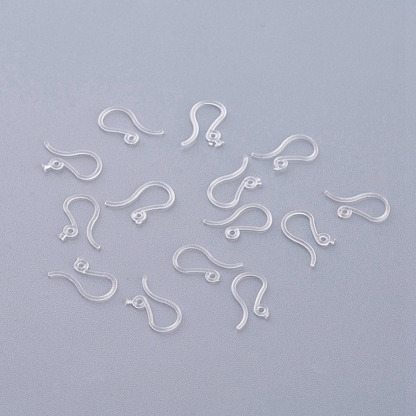 PandaHall Plastic Earring Hooks, Ear Wire, with Horizontal Loop, Clear, 13x7mm, Hole: 1mm Plastic Clear
PandaHall Plastic Earring Hooks, Ear Wire, with Horizontal Loop, Clear, 13x7mm, Hole: 1mm Plastic Clear