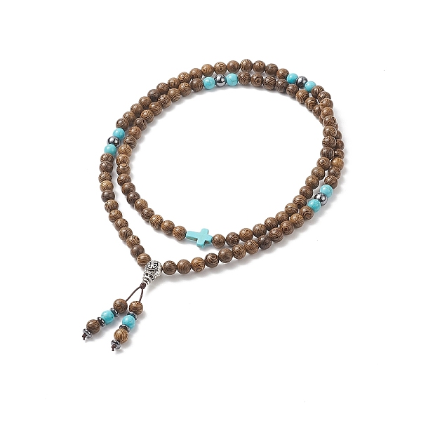 PandaHall Alloy Gourd Tassel Pendant Necklace, Natural Wood & Synthetic Turquoise Cross Beaded Yoga Necklace for Women, Coffee, 34.65 inch..., Brown
PandaHall Alloy Gourd Tassel Pendant Necklace, Natural Wood & Synthetic Turquoise Cross Beaded Yoga Necklace for Women, Coffee, 34.65 inch..., Brown