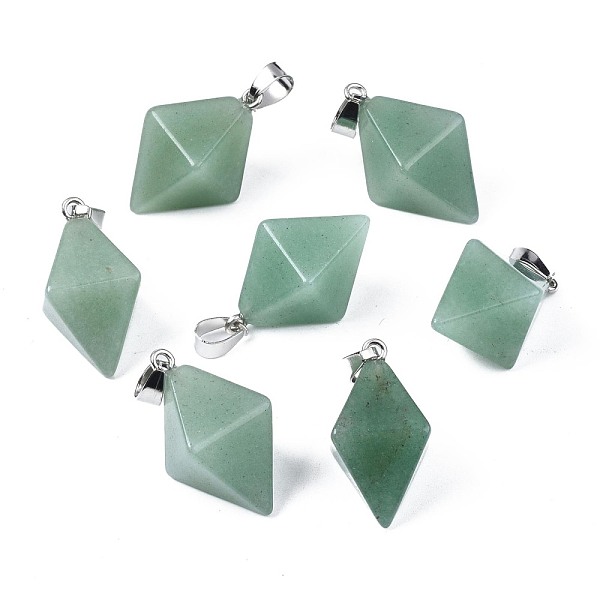 PandaHall Natural Green Fluorite Pendants, with Platinum Plated Iron Findings, Bicone, 28~29.5x20x20mm, Hole: 4~5x6.5~7mm Fluorite Bicone
PandaHall Natural Green Fluorite Pendants, with Platinum Plated Iron Findings, Bicone, 28~29.5x20x20mm, Hole: 4~5x6.5~7mm Fluorite Bicone