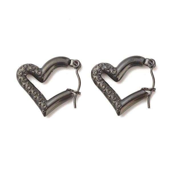 PandaHall Ion Plating(IP) 304 Stainless Steel Chunky Heart Hoop Earrings for Women, Electrophoresis Black, 18x20.5mm, Pin: 0.8mm 304...
PandaHall Ion Plating(IP) 304 Stainless Steel Chunky Heart Hoop Earrings for Women, Electrophoresis Black, 18x20.5mm, Pin: 0.8mm 304...