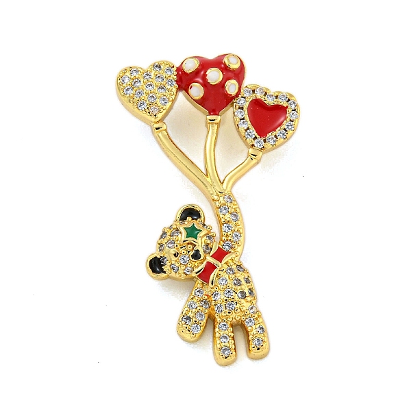 PandaHall Brass Micro Pave Clear Cubic Zirconia Pendants, with Enamel, Bear, Real 18K Gold Plated, 32x19x4mm, Hole: 3x2mm Brass+Cubic...
PandaHall Brass Micro Pave Clear Cubic Zirconia Pendants, with Enamel, Bear, Real 18K Gold Plated, 32x19x4mm, Hole: 3x2mm Brass+Cubic...