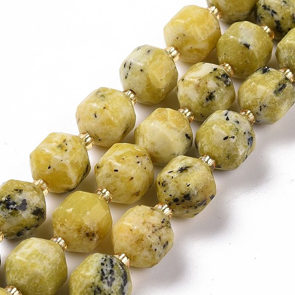 PandaHall Natural Yellow Sopt Jade Beads Strands, with Seed Beads, Faceted Bicone Barrel Drum, 9~10mm, Hole: 1.2mm, about 29~32pcs/strand...
PandaHall Natural Yellow Sopt Jade Beads Strands, with Seed Beads, Faceted Bicone Barrel Drum, 9~10mm, Hole: 1.2mm, about 29~32pcs/strand...