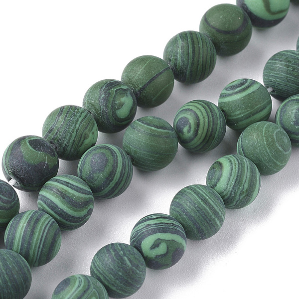 PandaHall Synthetic Malachite Beads Strands, Frosted, Round, 4mm, Hole: 0.6mm, about 95pcs/strand, 14.57 inch(37cm) Malachite Round
PandaHall Synthetic Malachite Beads Strands, Frosted, Round, 4mm, Hole: 0.6mm, about 95pcs/strand, 14.57 inch(37cm) Malachite Round