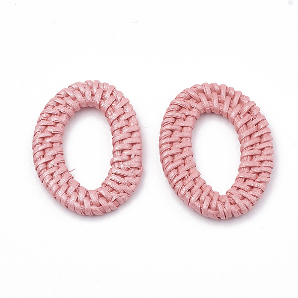 PandaHall Handmade Spray Painted Reed Cane/Rattan Woven Linking Rings, For Making Straw Earrings and Necklaces, Dyed, Pearlized Effect..., Pink
PandaHall Handmade Spray Painted Reed Cane/Rattan Woven Linking Rings, For Making Straw Earrings and Necklaces, Dyed, Pearlized Effect..., Pink