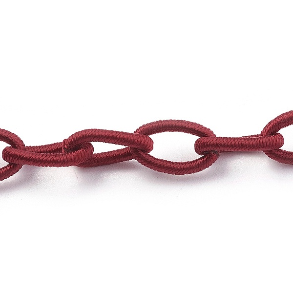 PandaHall Handmade Nylon Cable Chains Loop, Oval, Dark Red, 8~9x11~13x2mm, about 85cm/strand, 33.5 inch Nylon Red
PandaHall Handmade Nylon Cable Chains Loop, Oval, Dark Red, 8~9x11~13x2mm, about 85cm/strand, 33.5 inch Nylon Red