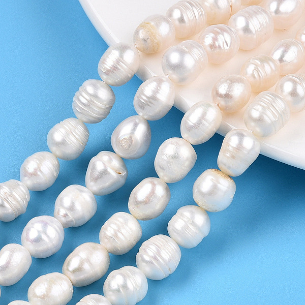 PandaHall Natural Cultured Freshwater Pearl Beads Strands, Rice, Seashell Color, 8~14x8.5~10mm, Hole: 0.6mm, about 31~34pcs/strand...
PandaHall Natural Cultured Freshwater Pearl Beads Strands, Rice, Seashell Color, 8~14x8.5~10mm, Hole: 0.6mm, about 31~34pcs/strand...