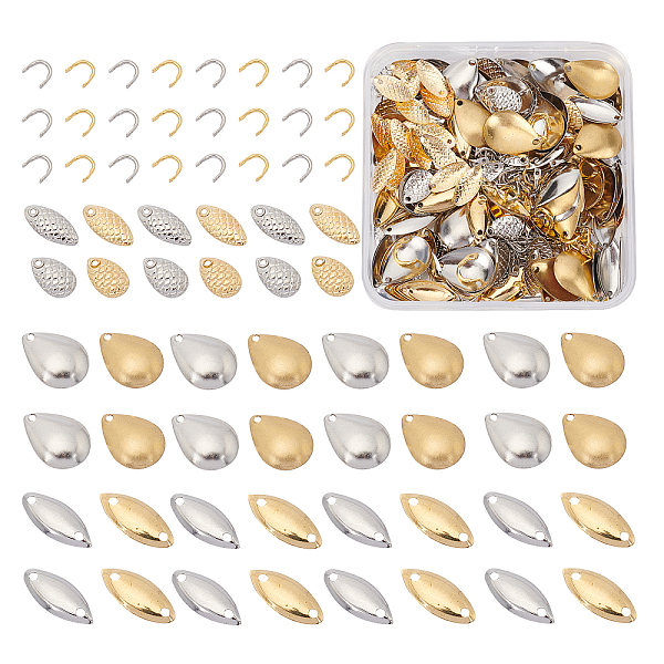 PandaHall Carbon Steel Fishing Attractor Spinner Blades, DIY Fishing Lures Accessories, with Brass Links, Platinum & Golden, 16x12x2.5mm...
PandaHall Carbon Steel Fishing Attractor Spinner Blades, DIY Fishing Lures Accessories, with Brass Links, Platinum & Golden, 16x12x2.5mm...