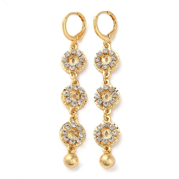 PandaHall Rhinestone Flat Round Leverback Earrings, Brass Long Drop Earrings for Women, Light Gold, 67x10mm Rhinestone
PandaHall Rhinestone Flat Round Leverback Earrings, Brass Long Drop Earrings for Women, Light Gold, 67x10mm Rhinestone